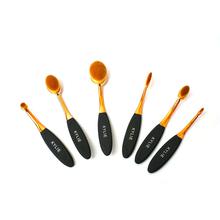 Kylie Newest Professional Oval makeup Brush Set 6 Piece/Set