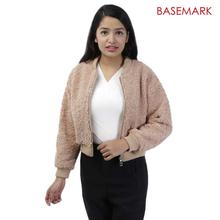 BASEMARK Faux Fur Zippered Jacket For Women (014-184)