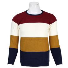 Multicolor Round Neck Sweater For Men