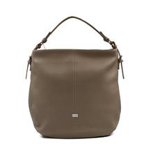 David Jones Camel Solid Back Zip Handbag For Women