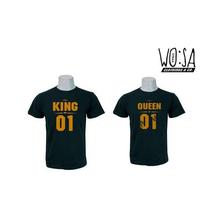 WO:SA Wear Green KQ01 Golden Couple Tshirt for this Valentine Day