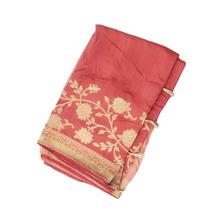 Peach Pink Printed Jhumka Designer Saree For Women