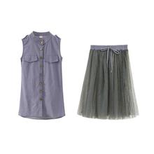 Children's skirt suit _ children's skirt summer Korean