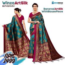 Winza Designer Women's Art Silk Saree With Blouse