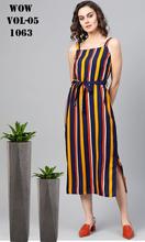 Women Striped A-Line Dress