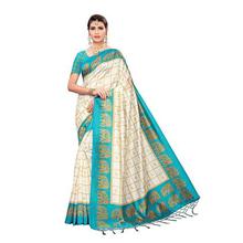 Anni Designer Women's Mysore Silk Printed Saree Border