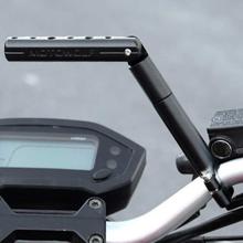 Multifunctional Motorcycle Expansion Rack, Rotatable Motorbike Light Extension Bracket Phone Holder Stand