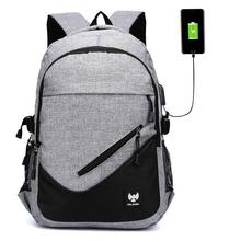 Fur Jaden Navy Casual Backpack with USB Charging Port and