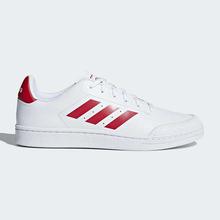 Adidas White/Red Court 70s Sport Inspired Shoes For Men - B79773