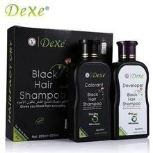 Dexe Black Hair Magic Colorant Shampoo 400ml#Original