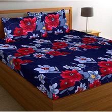 Teyja Collection Soft & Skin Friendly Beautifully Design Printed Double Bedsheets with 2 Pillow Covers