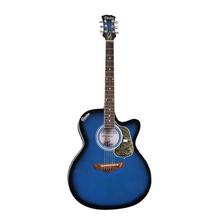 Clapton Venus Blue Acoustic Guitar With Cover