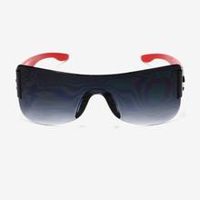 Rectangular Shaped Black Lens Sunglasses For Kids - Red