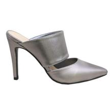 Shiny Silver Clogs For Women