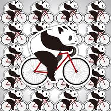 Panda Riding A Bicycle Home Decor Wall Sticker