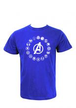 Wosa -AVENGER PRINT Blue Printed T-shirt For Men