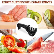 FLYNGO Manual Knife Sharpener 3 Stage Sharpening Tool for