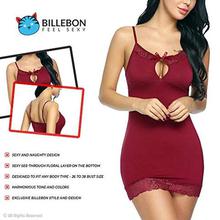 Billebon Women Babydoll Nightwear Lingerie with Panty