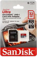 Sandisk Ultra 32GB  microSDHC UHS-I Card with SD adapter Speed Up To 80MB/s (533X)  Model: SDSDQUA-032G-UQ6A Class @10 MemoryCard