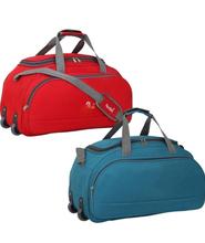 Expandable Waterproof Polyester Duffel Travel Bags Men Duffle Luggage Bag  Green White