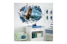 3D Sailboat And Sea of Clouds Sailing Wall Stickers