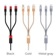 Cable 3-in-1 Lightning / Micro-USB / USB-C Borofone BX21