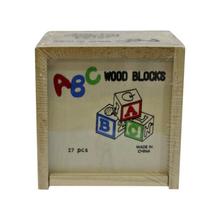 English Alphabet ABC Wooden Blocks-27 Pieces