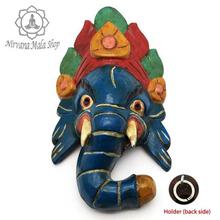 Wooden Lord Ganesha Carved Wall Decor/ Hanging (Lotus Handicrafts)