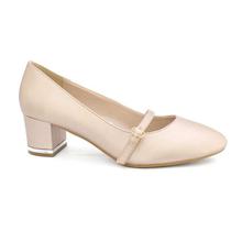 DMK Baby Pink Solid Pump Heel Shoes For Women - 98685