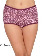 Clovia Mulberry Floral Mid Waist Boyshorts For Women