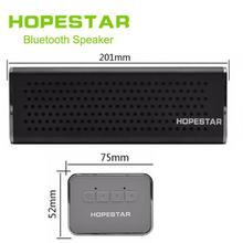 HOPESTAR  Aluminum Portable Bluetooth Speaker Hifi Wireless Soundbar Dual Bass Stereo subwoofer Support USB TF AUX FM
