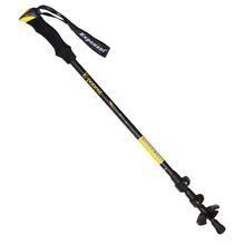 Exponent Retractable Aluminium Alloy Adjustable Hiking/Trekking Pole Stick - (Black & Green / Black & Yellow)