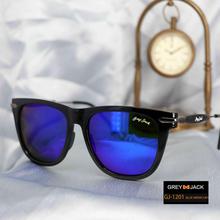 GREY JACK wayfarer hard glass lens with black frame side design sunglasses