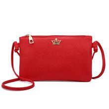 SALE -  Womens Leather messenger Bag Pure Color Shoulder