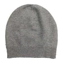 Light Grey Solid 100% Cashmere Cap