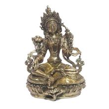 Brass Textured Tara Statue