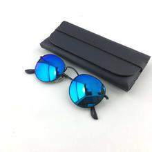 Round shaped Black lenses and  framed Grey Jack  sunglasses for unisex