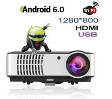 LED Projector 2800 Lumens, 1280x800 720P/1080P HDMI AV VGA USB input.