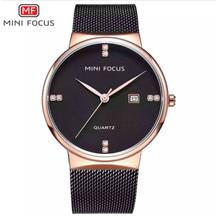 Mini Focus Men Steel Net Band Quartz Watch