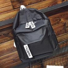 Black Korean Design Double Shoulder School and Travel Backpack 41001728