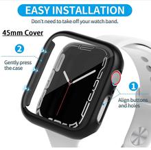 Apple Watch Series 7 45mm Case with Screen Protector,Hard PC Bumper Cover for Men Women Sports Protective Case