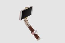 Coteetci Aluminum Selfie Stick With Leather Handle Gold