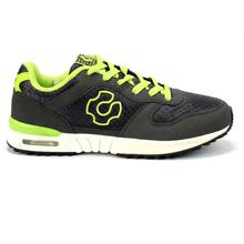 Green/Black Lace Up Sport Shoes For Men - T442