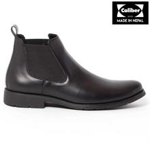 Caliber Shoes Black Chelsea Boots For Men - ( 481 C)