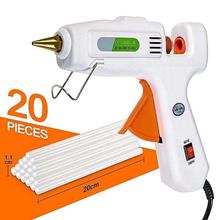 White Hot Melt Glue Gun With 20 Pieces Glue Sticks