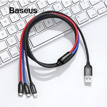 Baseus 3 in 1 USB Cable for Mobile Phone Micro USB Type C