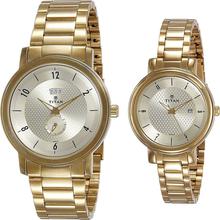 Titan Bandhan Analog Gold Dial Unisex Watch - 94402554YM01