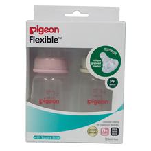 Pigeon Nursing Bottle Twin Pack KPP - 120ml - Pink & White - Nipple S