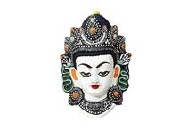 White Dipankar Face Mask Showpiece