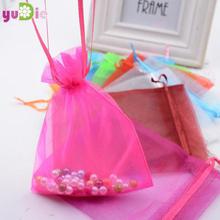 10pcs/lot 12*16cm Mariage Souvenir Organza Candy Bags 12Colors Wedding